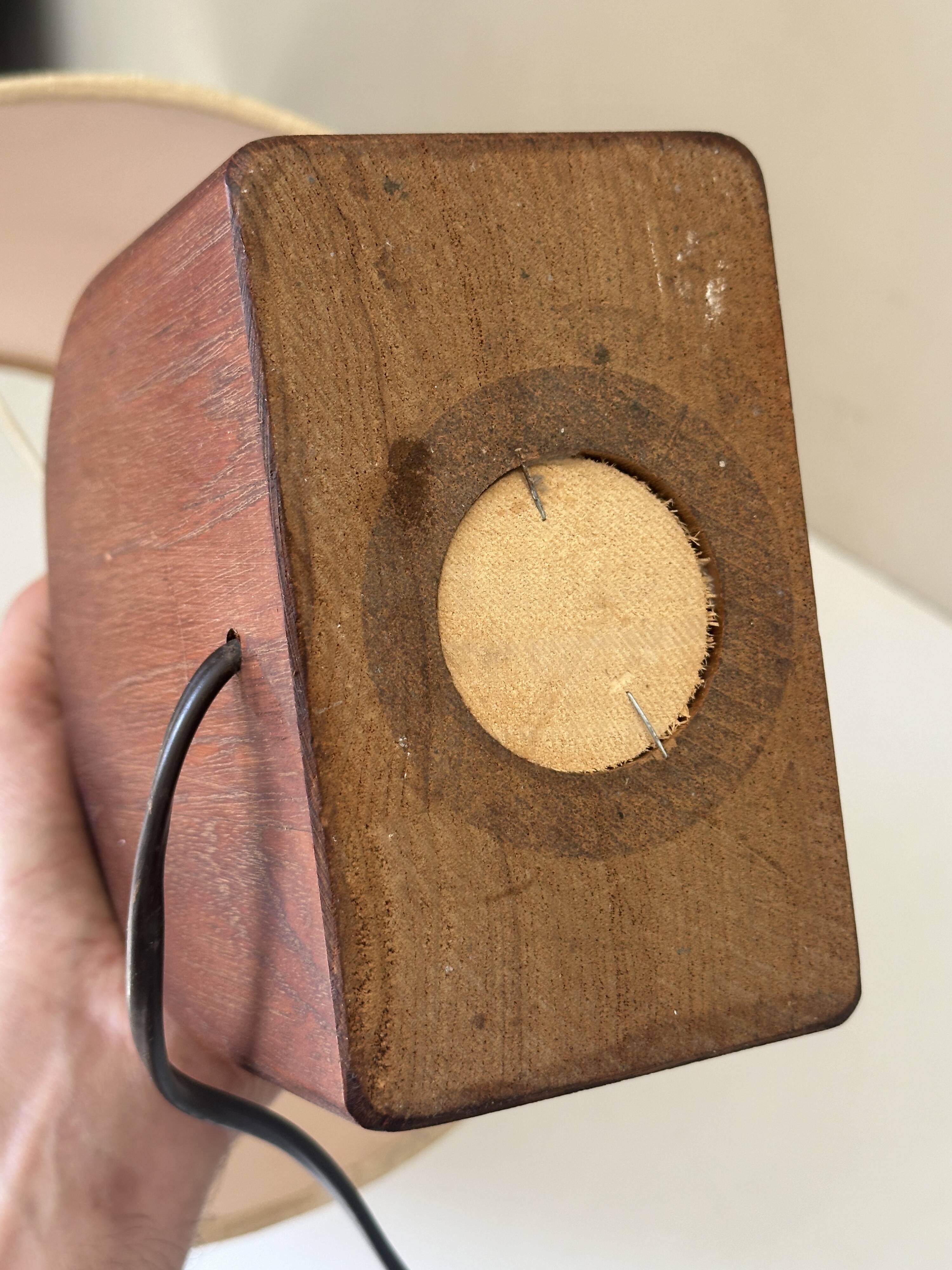 Vintage teak lamp, 60s design