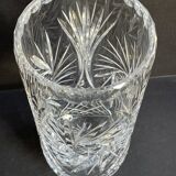 Cylindrical vase – handmade cut crystal