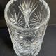 Cylindrical vase – handmade cut crystal