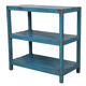 3-level Burmese teak shelf with original blue patina