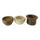 3 Coupelles à épices, grès émaillé