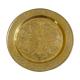 Oriental style chiseled metal plate