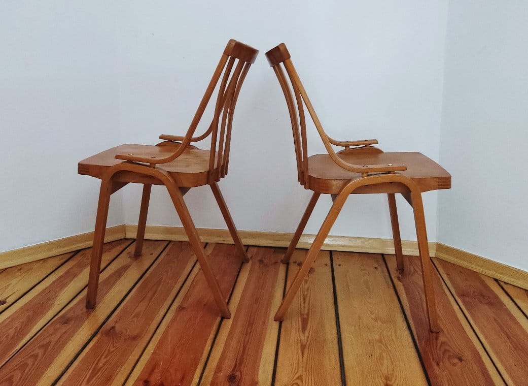 Pair of Chairs by L. Volák for TON, Czechoslovakia, 1960s