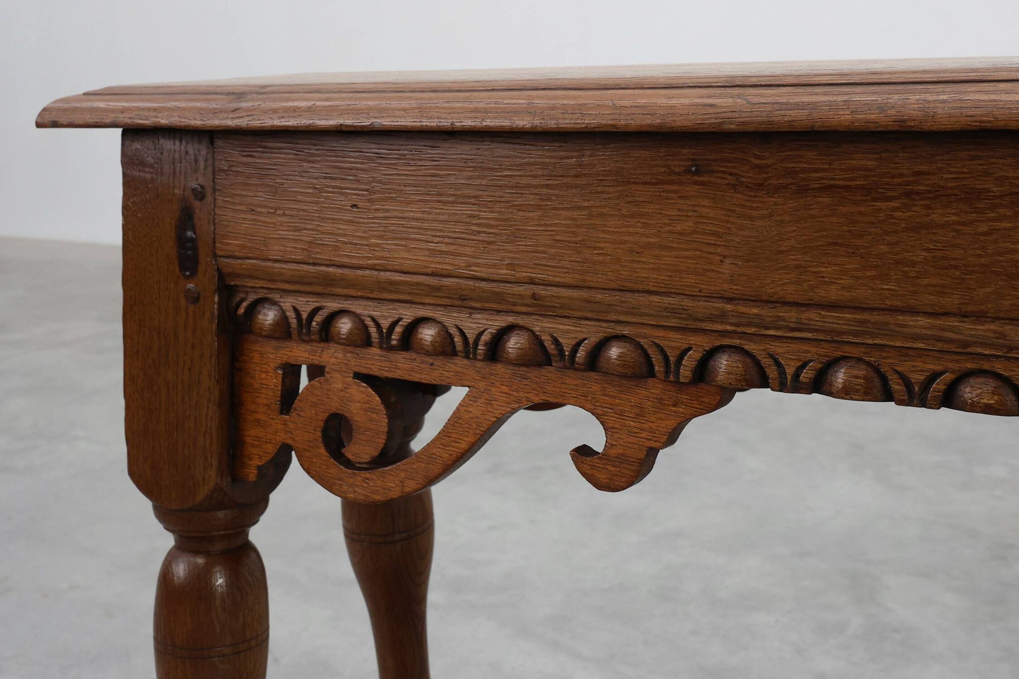 17th century Jacobean carved oak bench, UK