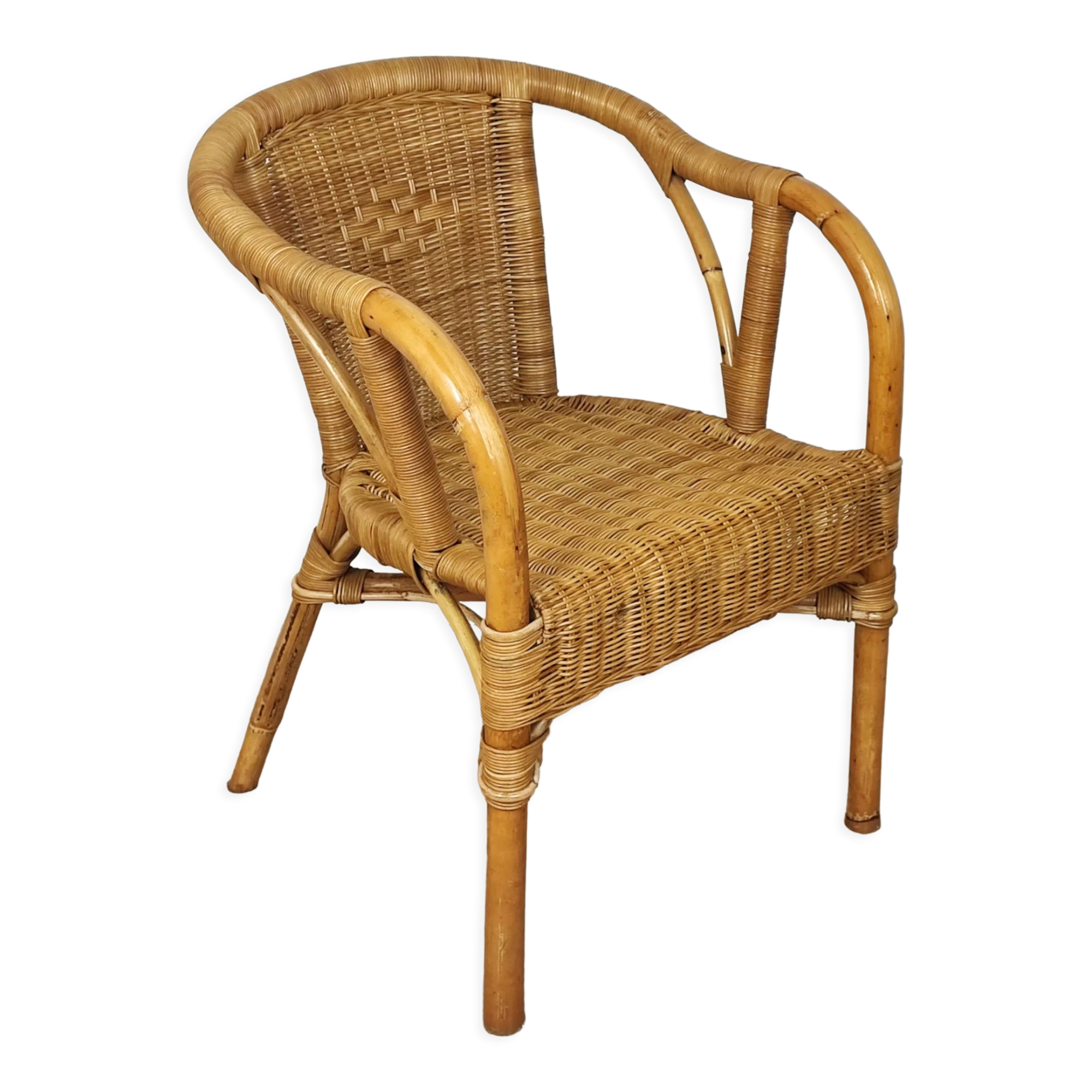 Rattan armchair
