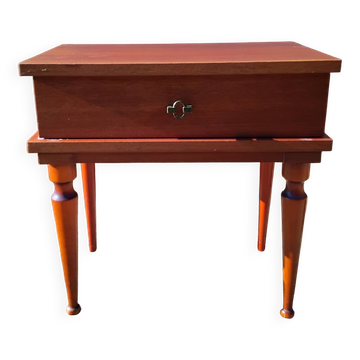 Vintage old Scandinavian bedside table
