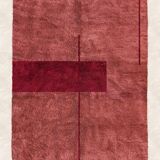 Tapis rouge rose marocain moderne 150cmx200cm