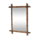 Bamboo effect wooden mirror, vintage wall mirror, decor