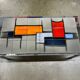 Vintage 70's chrome ceramic coffee table antonio de nisco for juliette belarti