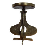Brutalist Bronze Candleholder, 1960s