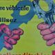 Ancienne affiche publicitaire Saviem Mécanique Garage Renault