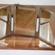 Bevelled triptych barber mirror (645*290mm)