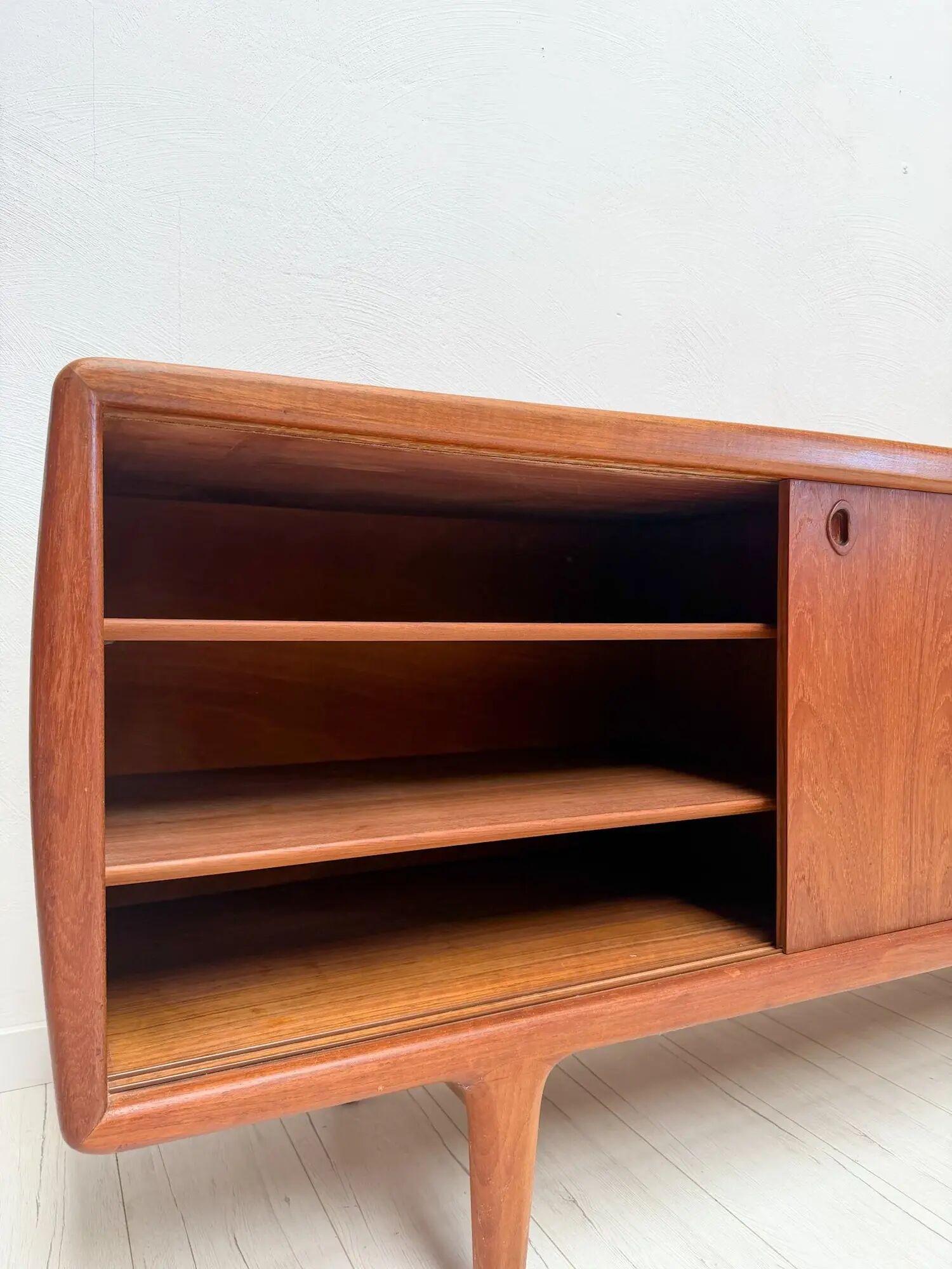 1960s large vintage Danish design teak sideboard by H.P. Hansen