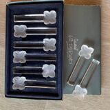 8 crystal knife holders from Arques JG Durand