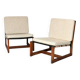 A pair of armchairs, France, 1960s.