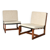 A pair of armchairs, France, 1960s.