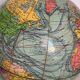 Globe vintage 1950 terrestre Girard Barrère Forest thomas - 26 cm
