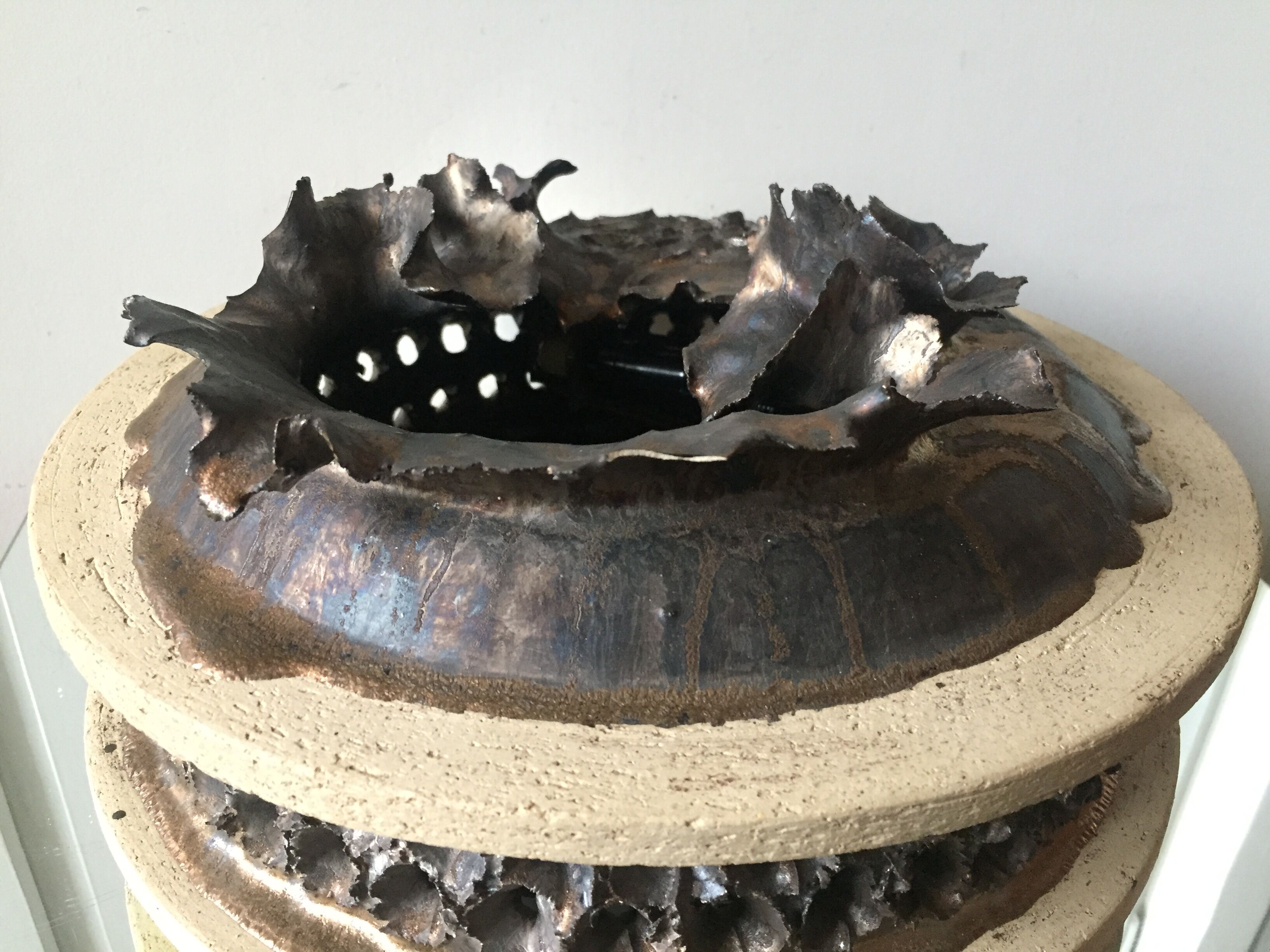 Ceramic wall lamp by Githa Heske