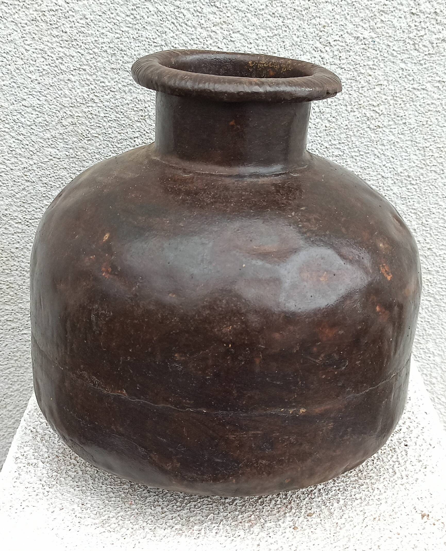 Old metal pot