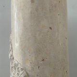 Vintage travertine column from the 70s-80s