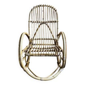 Rocking-chair en rotin - enfant