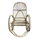 Children's rattan rocking chair