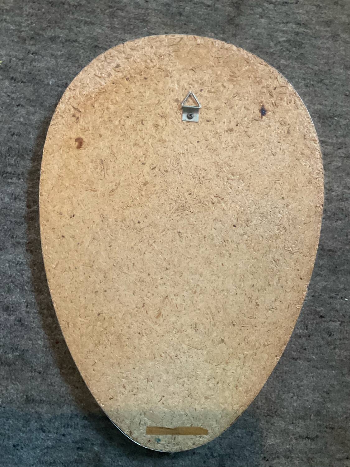 Miroir asymétrique œuf forme libre des années 60