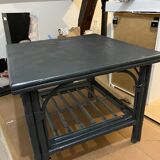 Vintage rattan coffee table