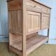 Antique wooden and marble buffet console
