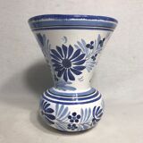 Old QUIMPER HB white & blue France Decoration Vintage ceramic Vase