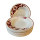 Set of 11 hollow plates Céranord St Amand model Jane