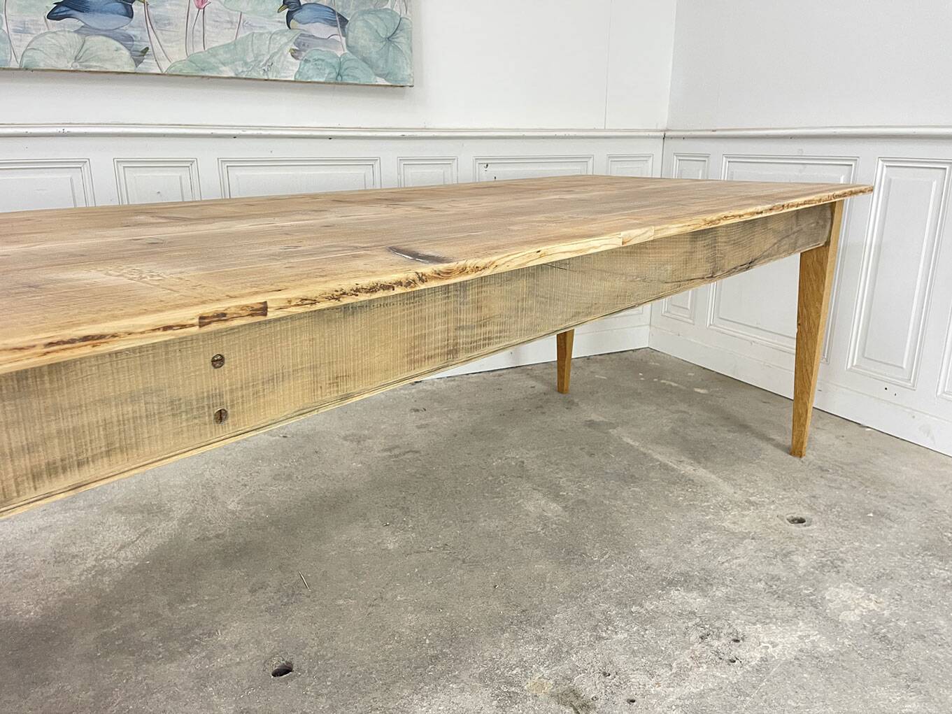 Antique farmhouse table, 378cm
