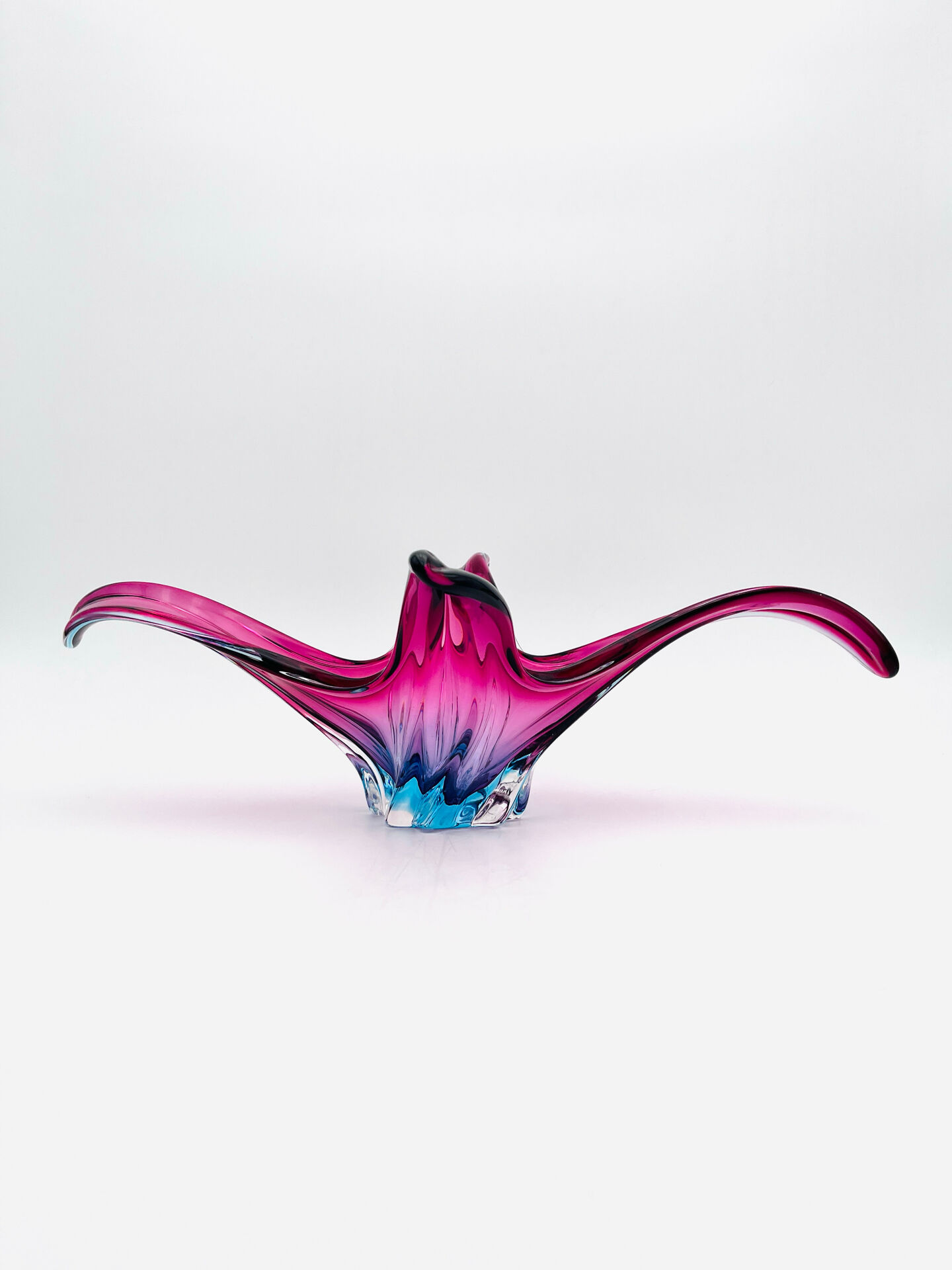 Murano Cup - Sommerso - XL 50cm - Amethyst and Turquoise