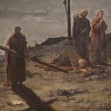 Tableau nocturne signé et daté 1882