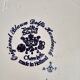 Round dish hollow Delfts decorating shepherdess and her sheep
