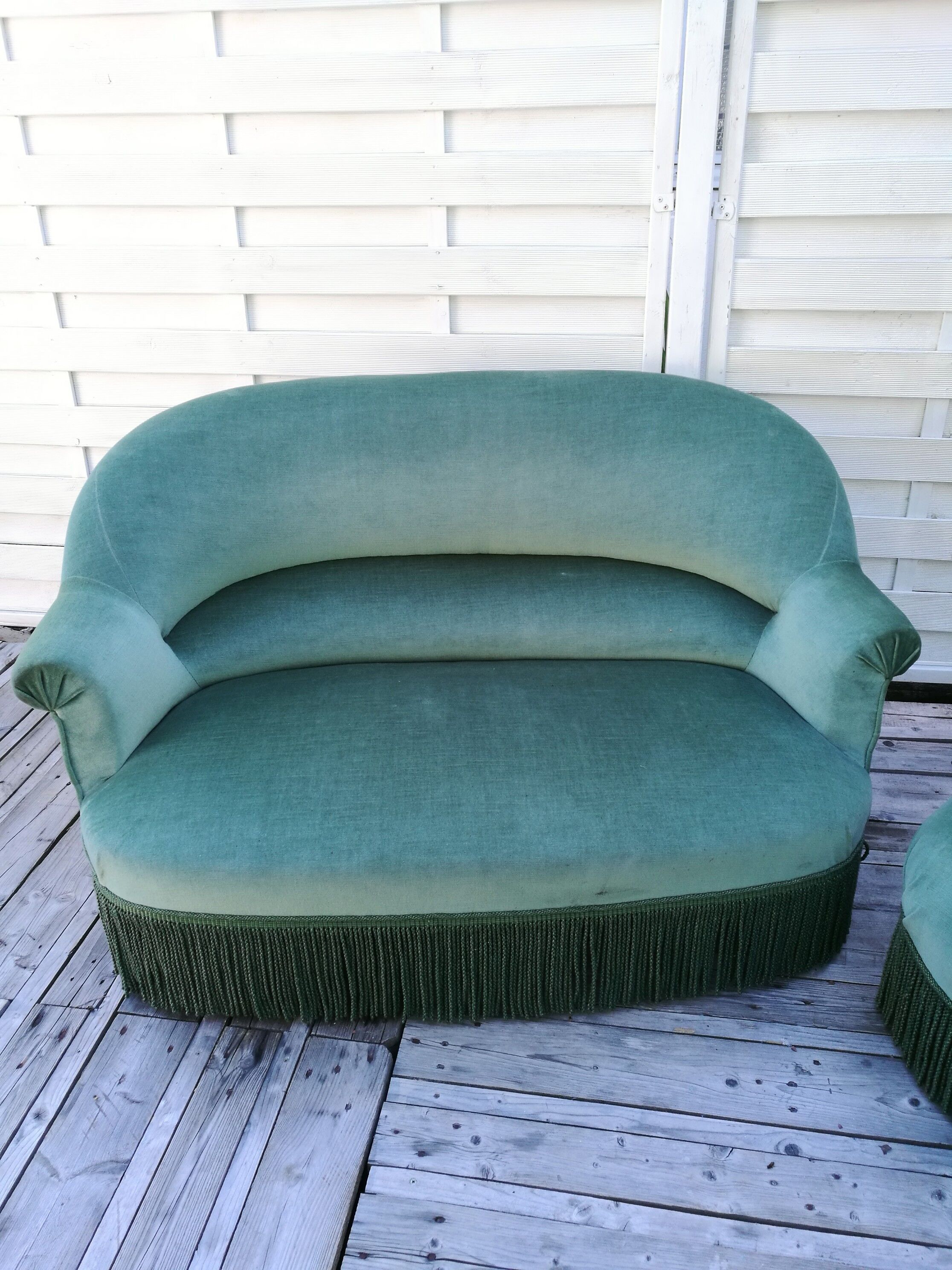 Vintage velvet sofa 50