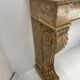 Napoleon III fireplace with claw feet in speckled marble, 19th century.