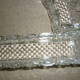 Antique crystal runner or centerpiece