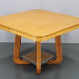 1970s Italian Extendable Dining Table in Maple Finish