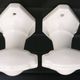 Set of 4 coat hooks, antique porcelain coat rack, art deco circa 1920
