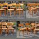 8 chairs bistro Luterma years 50/60