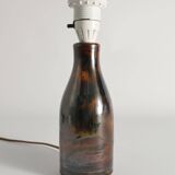 Brown Stoneware Table Lamp by Carl-Harry Stålhane, Designhuset, Sweden 1960s