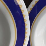 6 assiettes creuses à pâtes par Saturnia en porcelaine