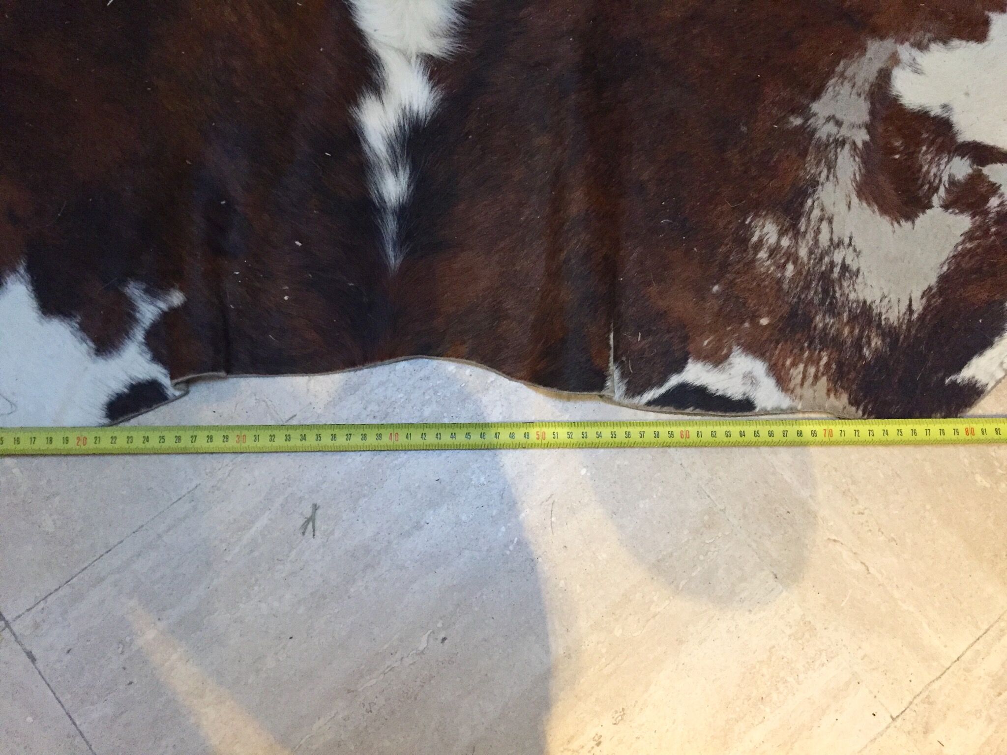 XxL vintage cow skin rug 1970