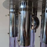 1970s Murano Iridescent Glass Ceiling Chandelier