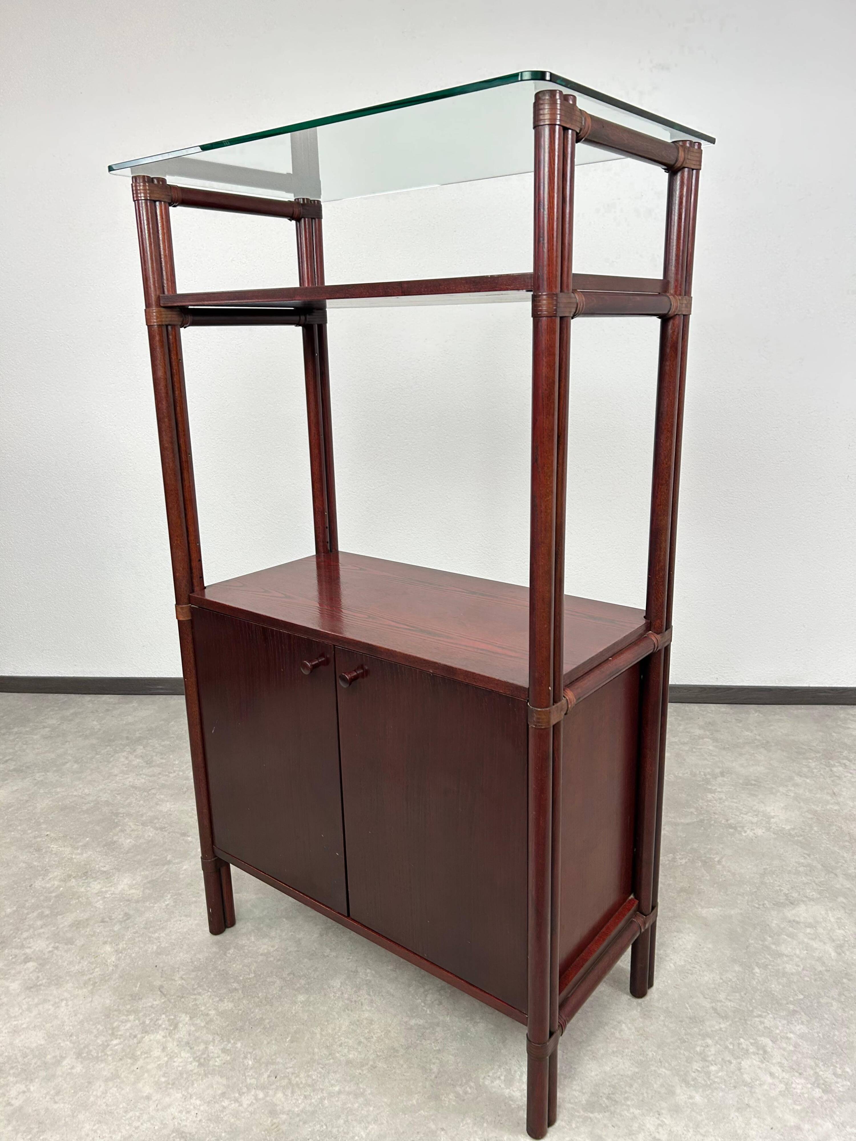 Mid-century modern bamboo wardrobe by Gervasoni