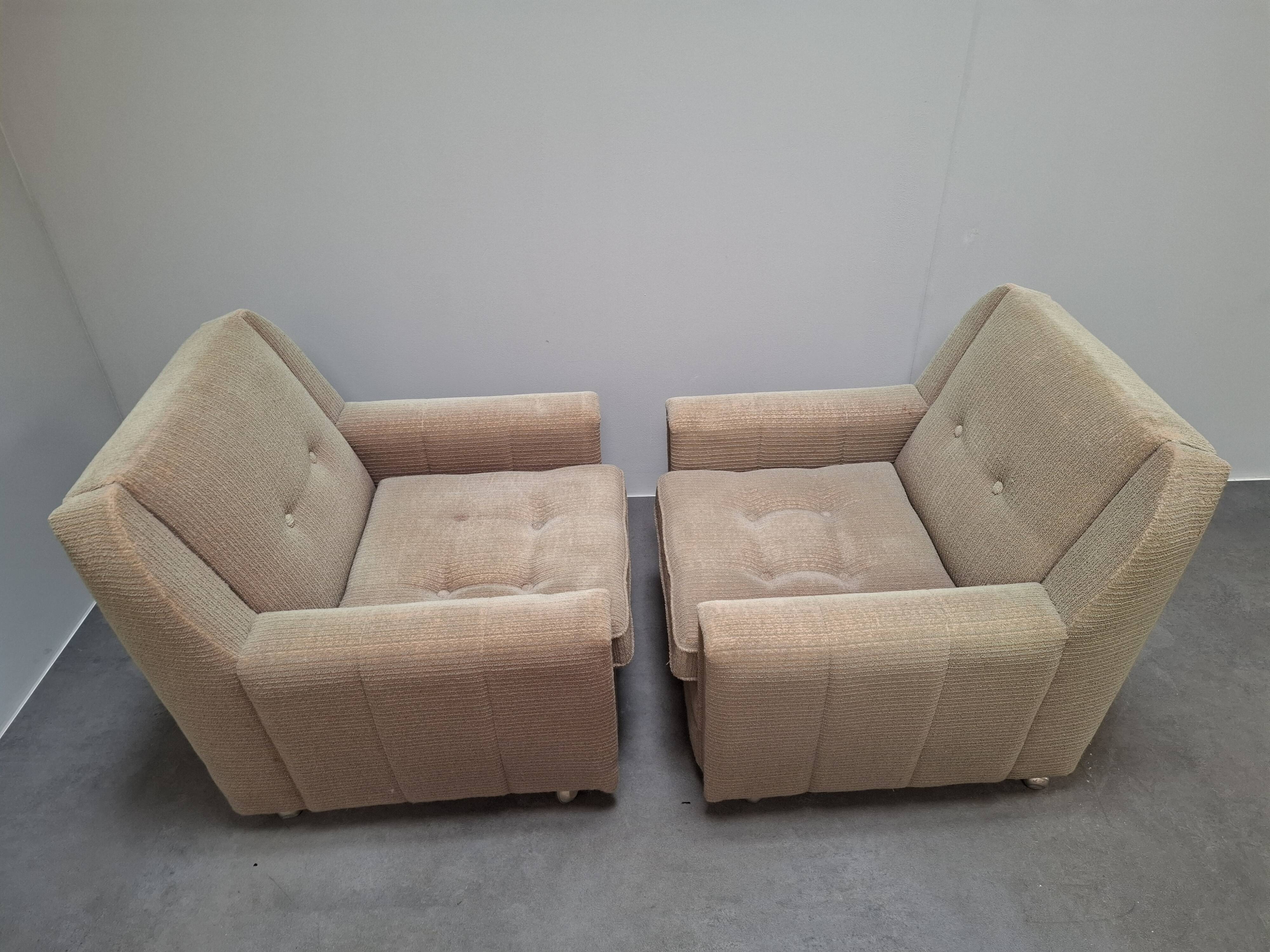 Paire de fauteuils lounge Wiberg Mid-Century Modern par UP Závody Rousínov