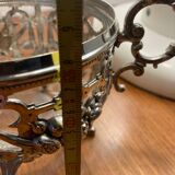 Sugar bowl, silver-plated bonbonnière, late 19th century.