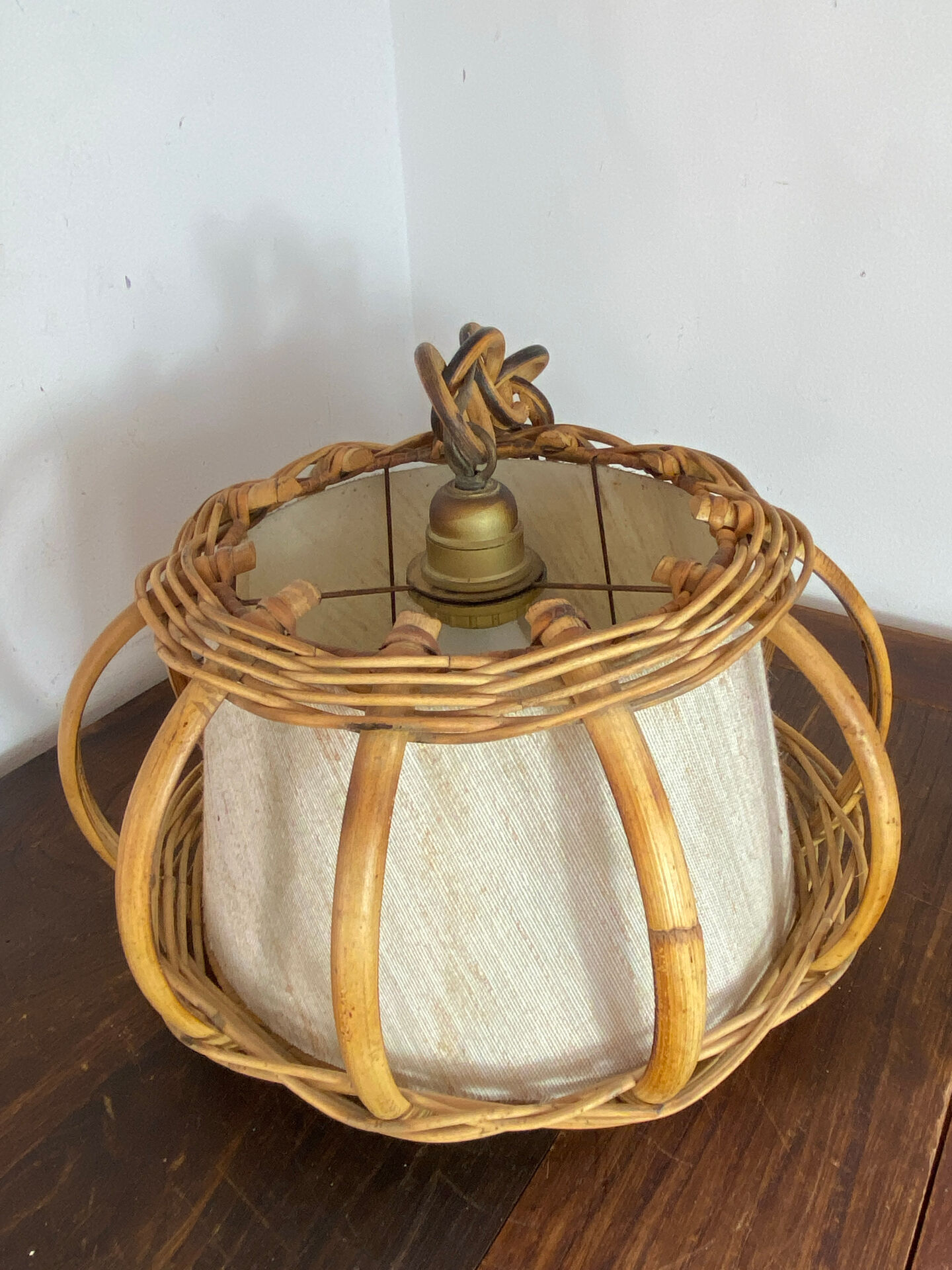 Bamboo and rattan suspension, Louis Sognot