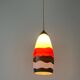 Mid-century coloured glass pendant lamp, 1960, Italy